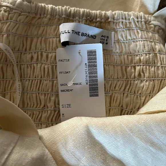 Faithfull the Brand NWT Cream Sainte Marie Pants Jumpsuit **Size 6**🌸🌸 - Picture 7 of 7